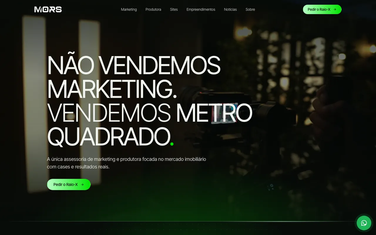 Página início do site MORS