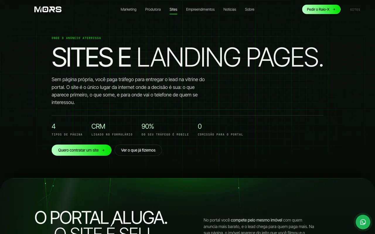 Página sites do site MORS